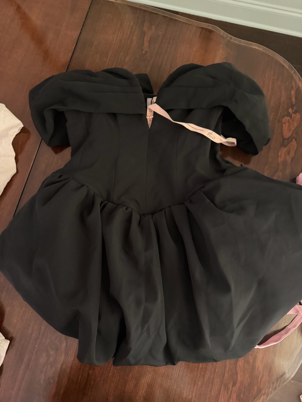 Oh Polly Jessamy Off-Shoulder Layered Bubble Hem Corset Mini Dress - Picture 3 of 4